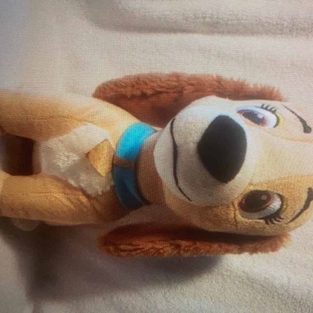Disney Lady And The Tramp Plush Lady Sitting Dog stuffed Animal big Eyes